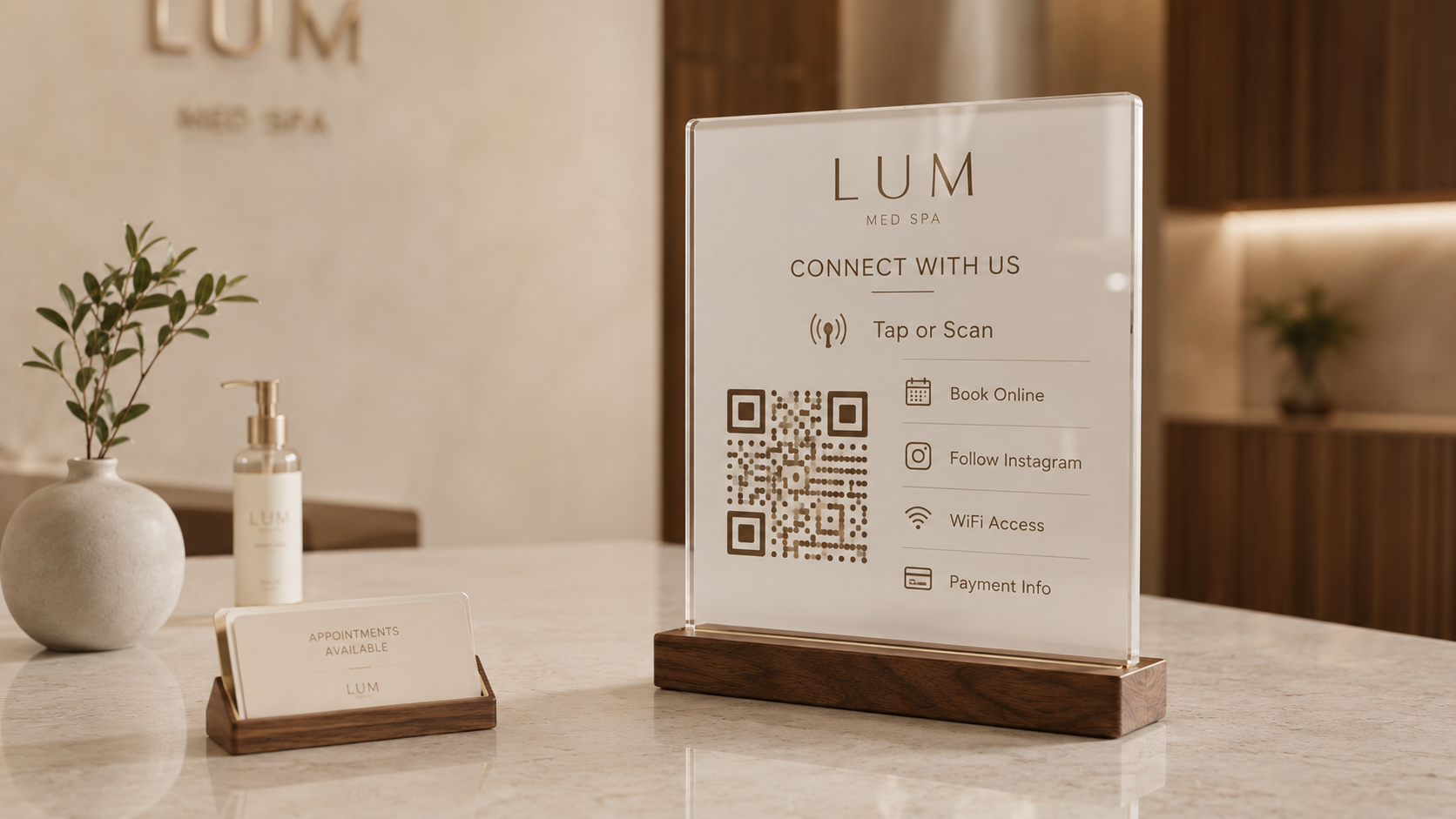 Smart Counter Info Sign
